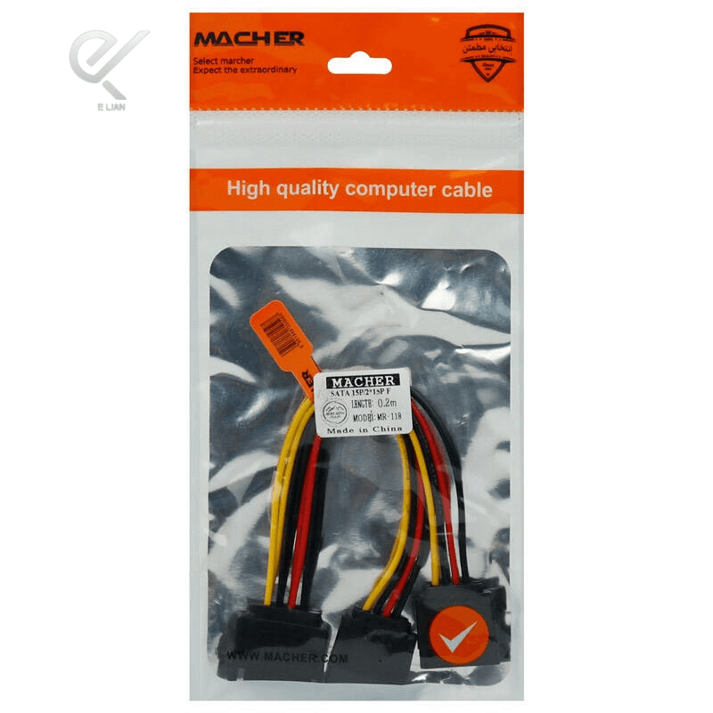 تبدیل برق 1 به 2 ساتا مچر MACHER MR-118 — تصویر ۶