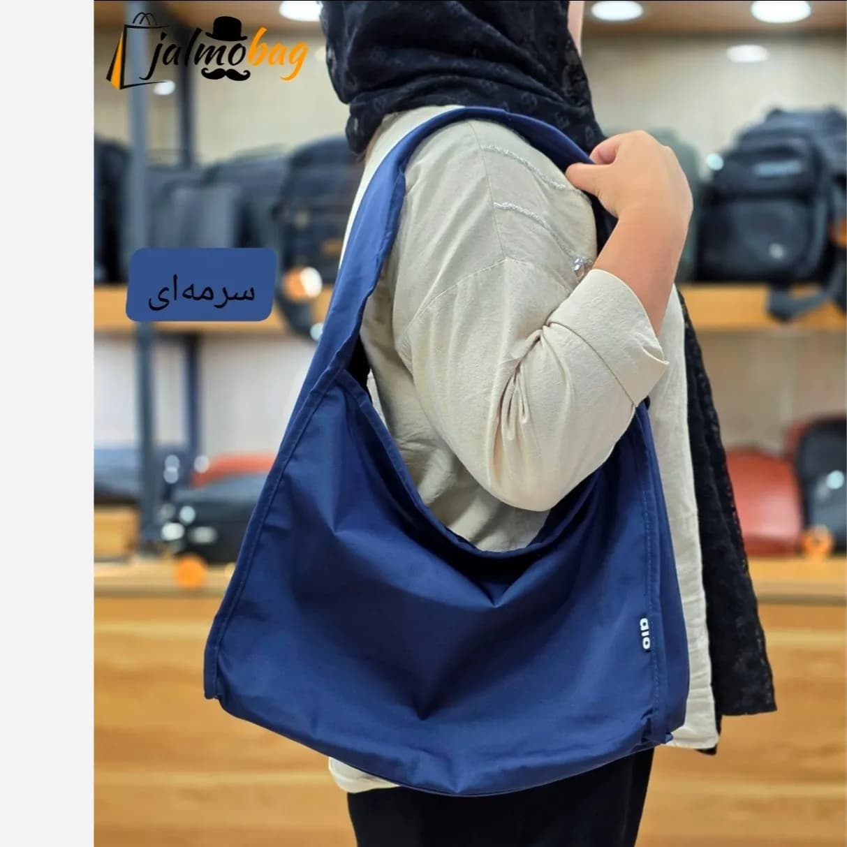 ساک پینترستی زنانه پارچه خلبانی وارداتی مناسب روزمره و ورزش — تصویر ۱۱