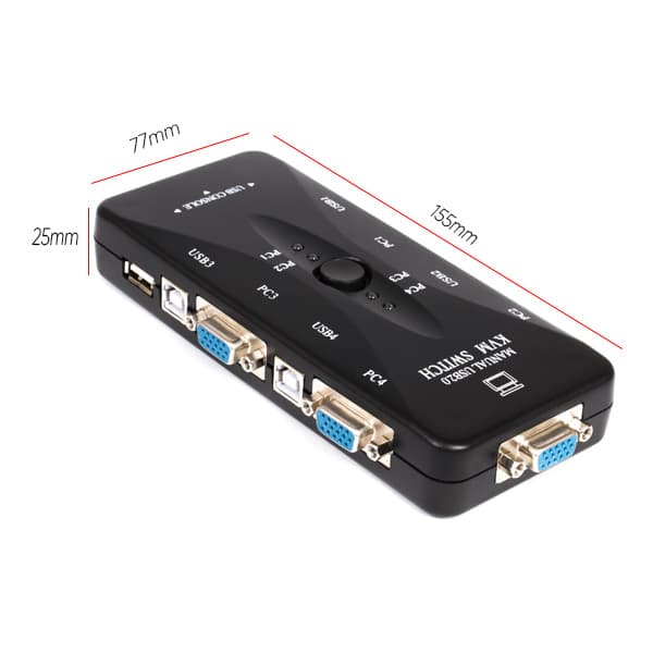 سوئیچ 4 پورت USB 2.0 KVM مدل KVM-4UK — تصویر ۷