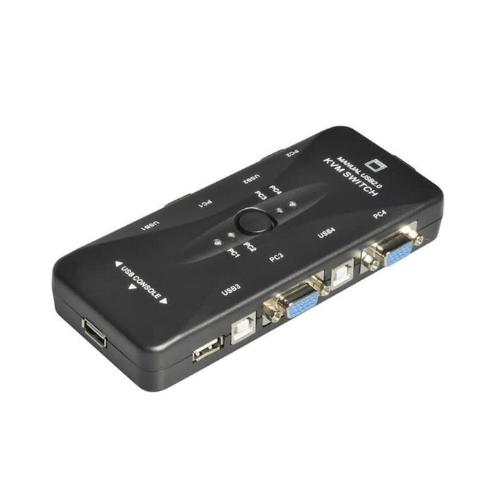 سوئیچ 4 پورت USB 2.0 KVM مدل KVM-4UK