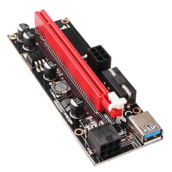 رایزر کارت گرافیک تبدیل PCI EXPRESS X1 به X16 مدل 10 خازن ورژن 12 — تصویر ۱۰