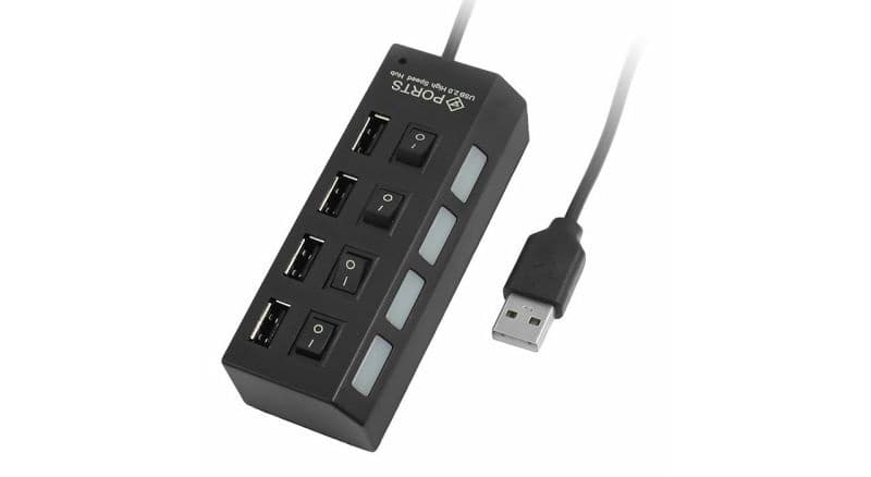 هاب 4 پورت 2.0 USB کلید دار مدل HI-SPEED