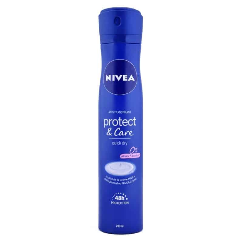 اسپری ضد تعریق نیوا 200میل بدون الکل مدلNIVEA protect and care