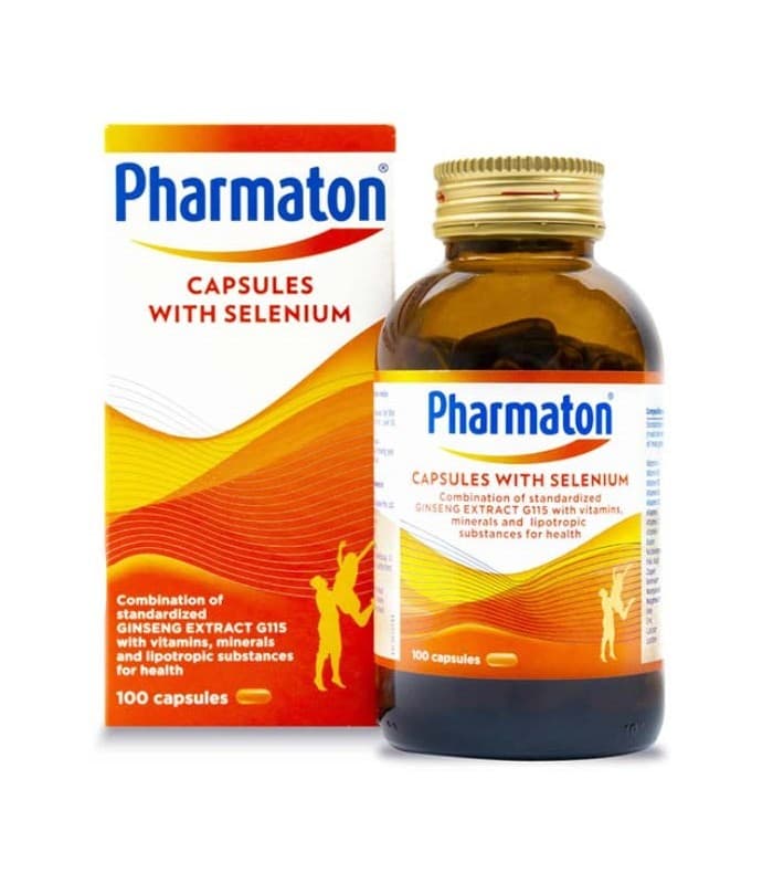 مکمل تقویتی جنسینگ و سلنیوم فارماتون سوئیس بسته صدتاییPharmaton CAPSULES