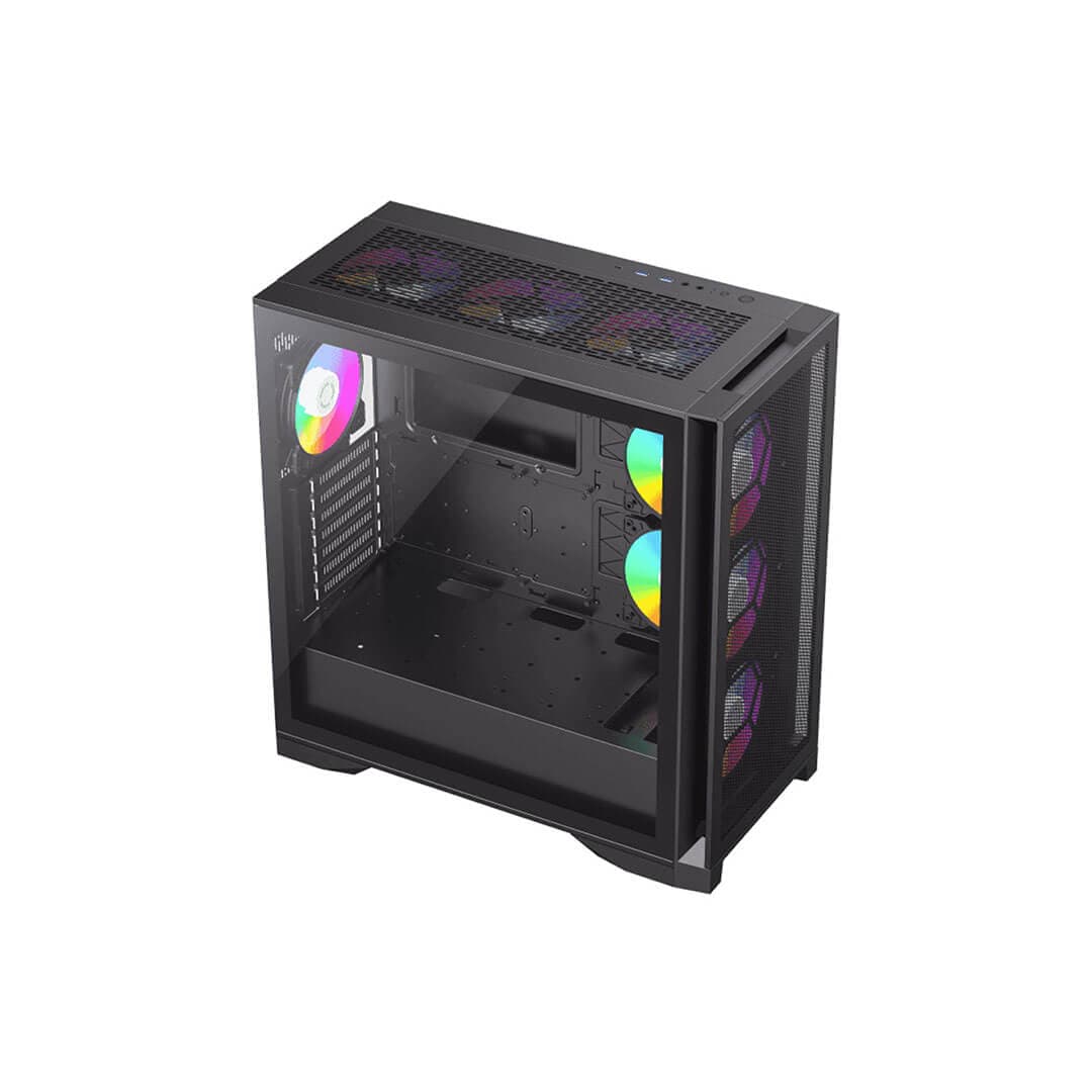 کیس کامپیوتر گیم مکس Leader Mesh Black — تصویر ۶