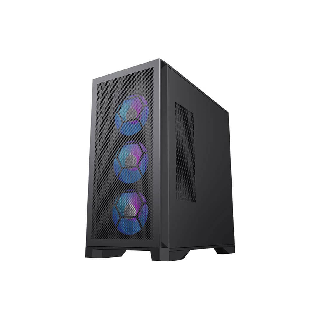 کیس کامپیوتر گیم مکس Leader Mesh Black — تصویر ۵