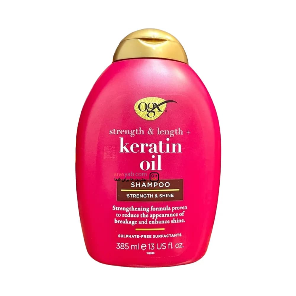 شامپو کراتین ضد شکستگی او جی ایکس385میلogx keratin oil — تصویر ۶