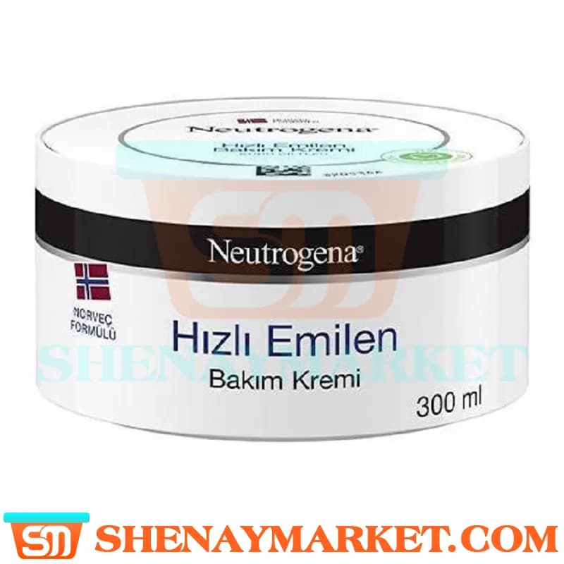 کرم مرطوب کننده کاسه ای نوتروژینا پوست خشک200میل جذب سریع Neutrogena Besleyici Bakim Kremi — تصویر ۷