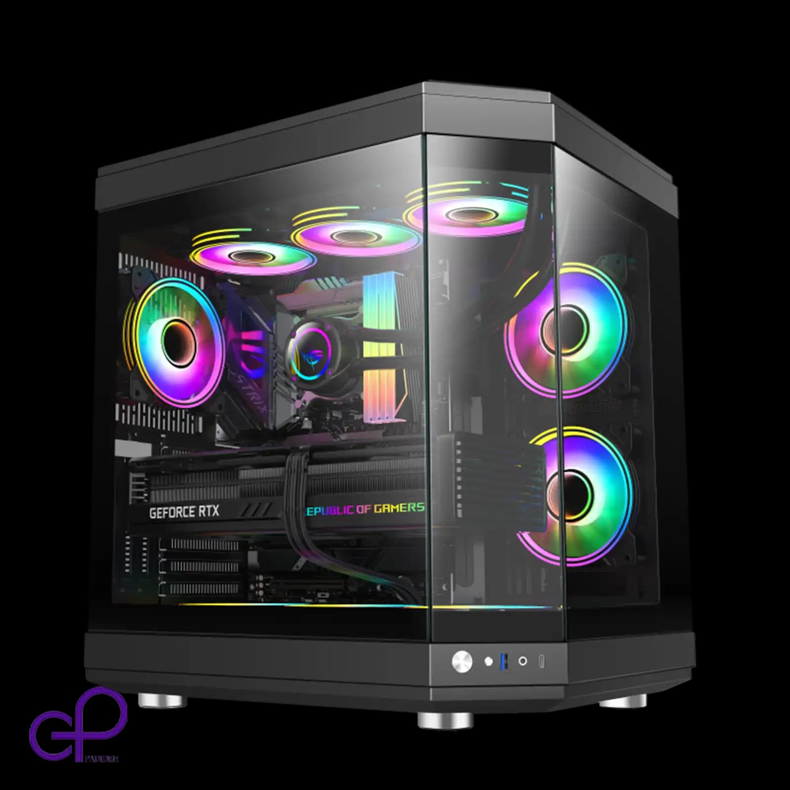 کیس گیم مکس مدل HYPE Black — تصویر ۸