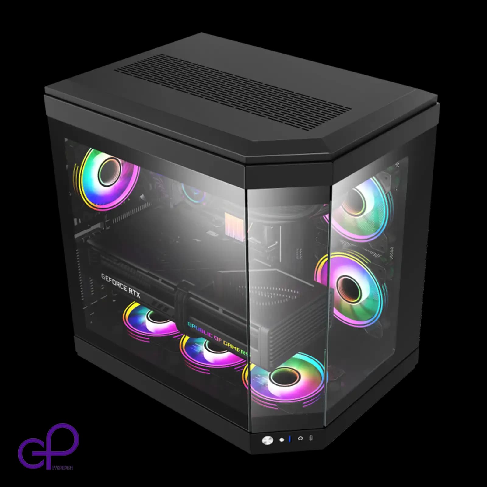 کیس گیم مکس مدل HYPE Black — تصویر ۹