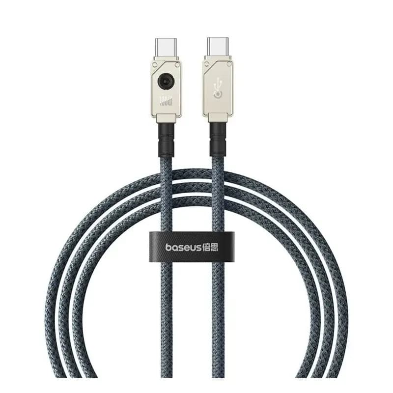کابل تبدیل USB-C به USB-C بیسوس مدل Unbreakable Series 100W طول 2 متر — تصویر ۲