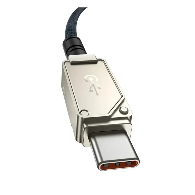 کابل تبدیل USB-C به USB-C بیسوس مدل Unbreakable Series 100W طول 2 متر — تصویر ۳