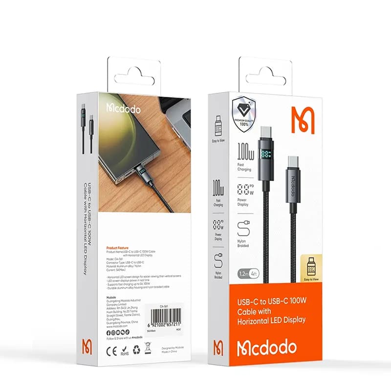 کابل تایپ سی به تایپ سی مک دودو مدل CA-5610 — تصویر ۱۱
