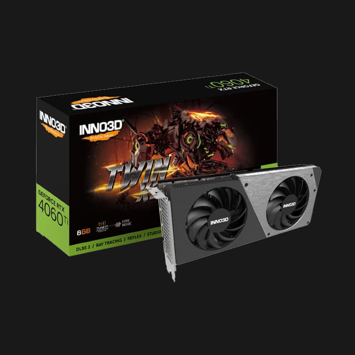 کارت گرافیک Inno3D RTX 4060 TI TWIN X2 OC Black 16GB