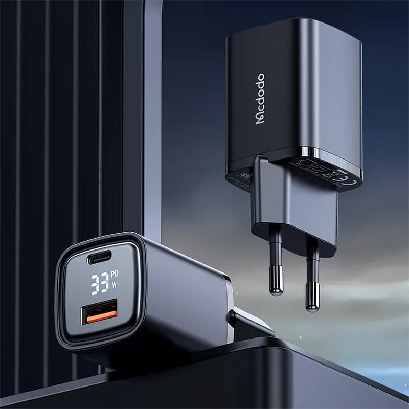 شارژر دیواری مک دودو مدل CH-1701 ظرفیت 33 وات با 2 پورت USB Type-C — تصویر ۱۰