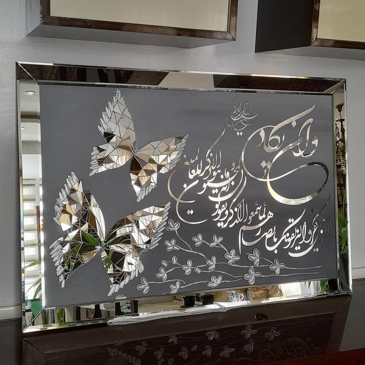 تابلو آینه کاری نقره ای ونوس — تصویر ۹