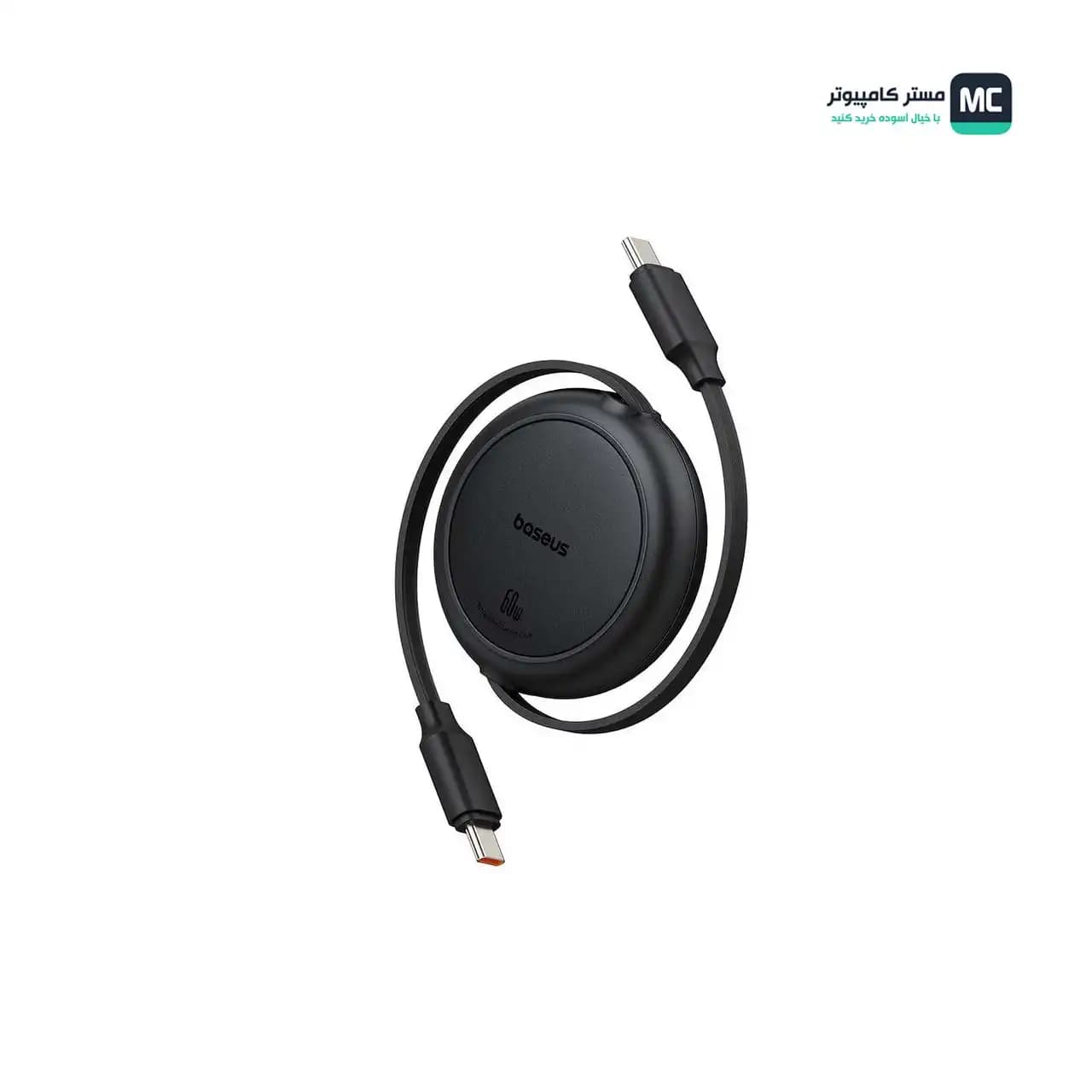کابل تبدیل USB-C به USB-C باسئوس مدل Free2Pull Mini 60W طول 1 متر — تصویر ۱۱