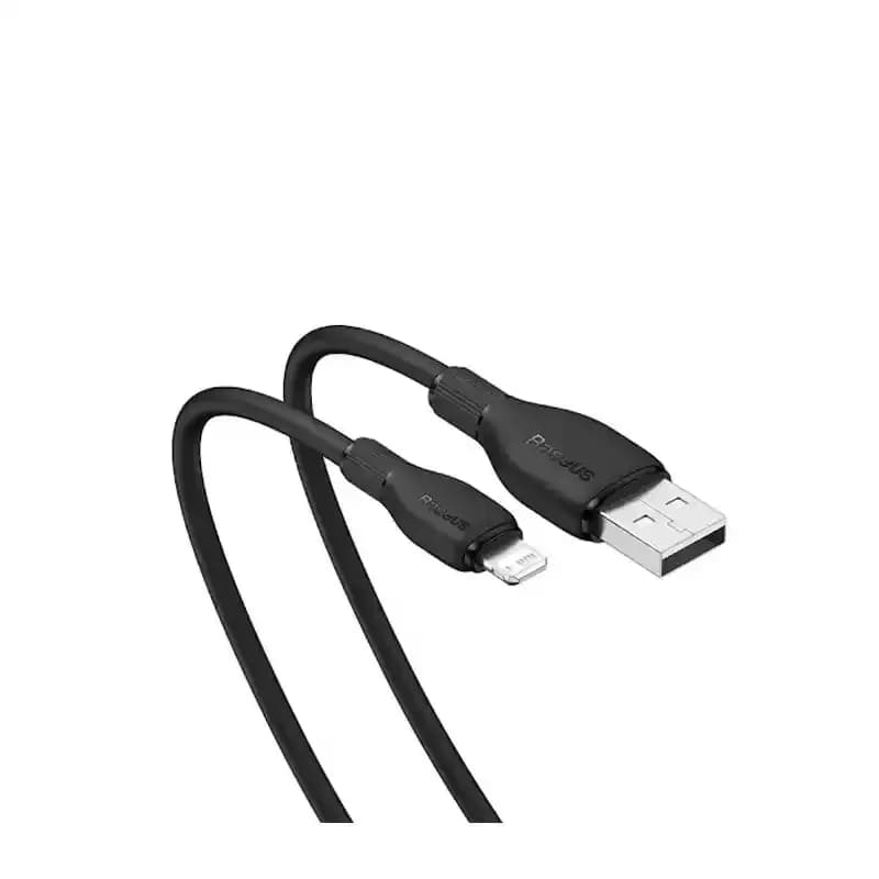 کابل شارژ USB to iP باسئوس مدل Pudding Series با طول 2 متر 2.4 آمپر — تصویر ۳