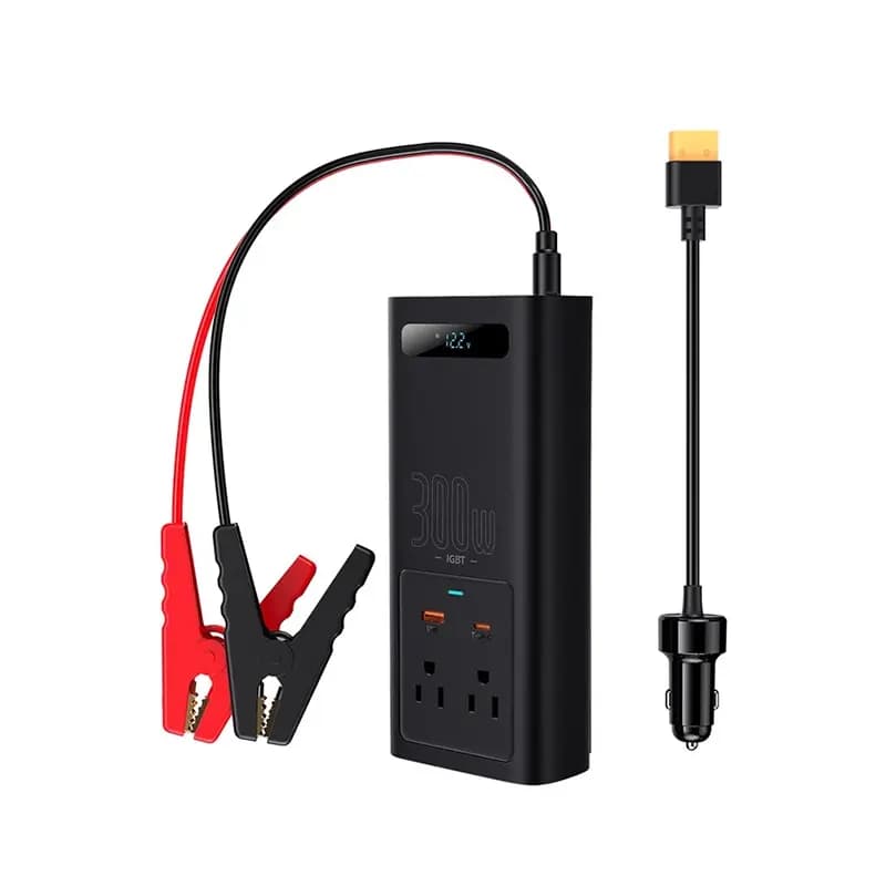 مبدل برق خودرو باسئوس مدل Power Inverter Baseus CGNB010101 300W — تصویر ۲