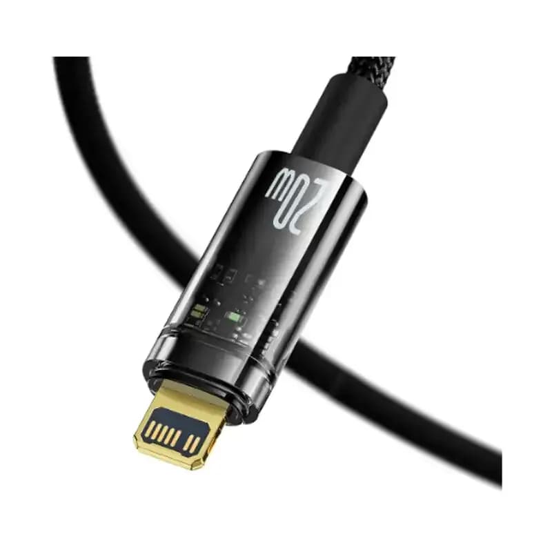 کابل شارژ iP به Type-C باسئوس مدل Auto Power-Off CATS000101 با طول 2 متر 20 وات — تصویر ۷