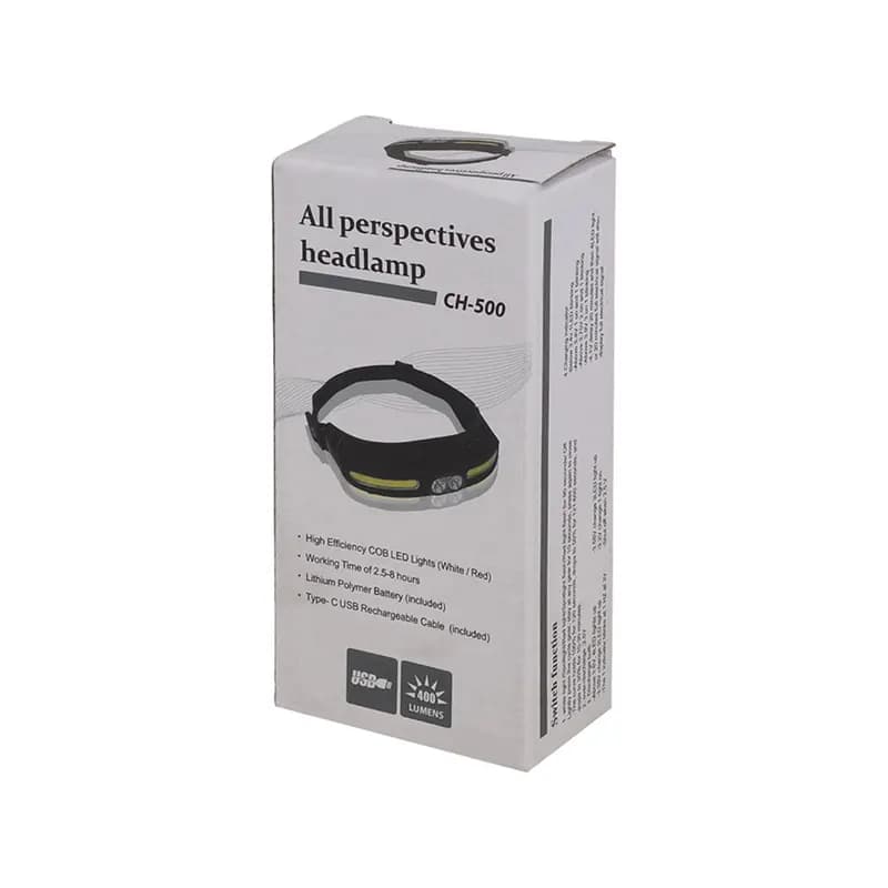 چراغ قوه پیشانی هدلایت شارژی All Perspectives CH-500 — تصویر ۷