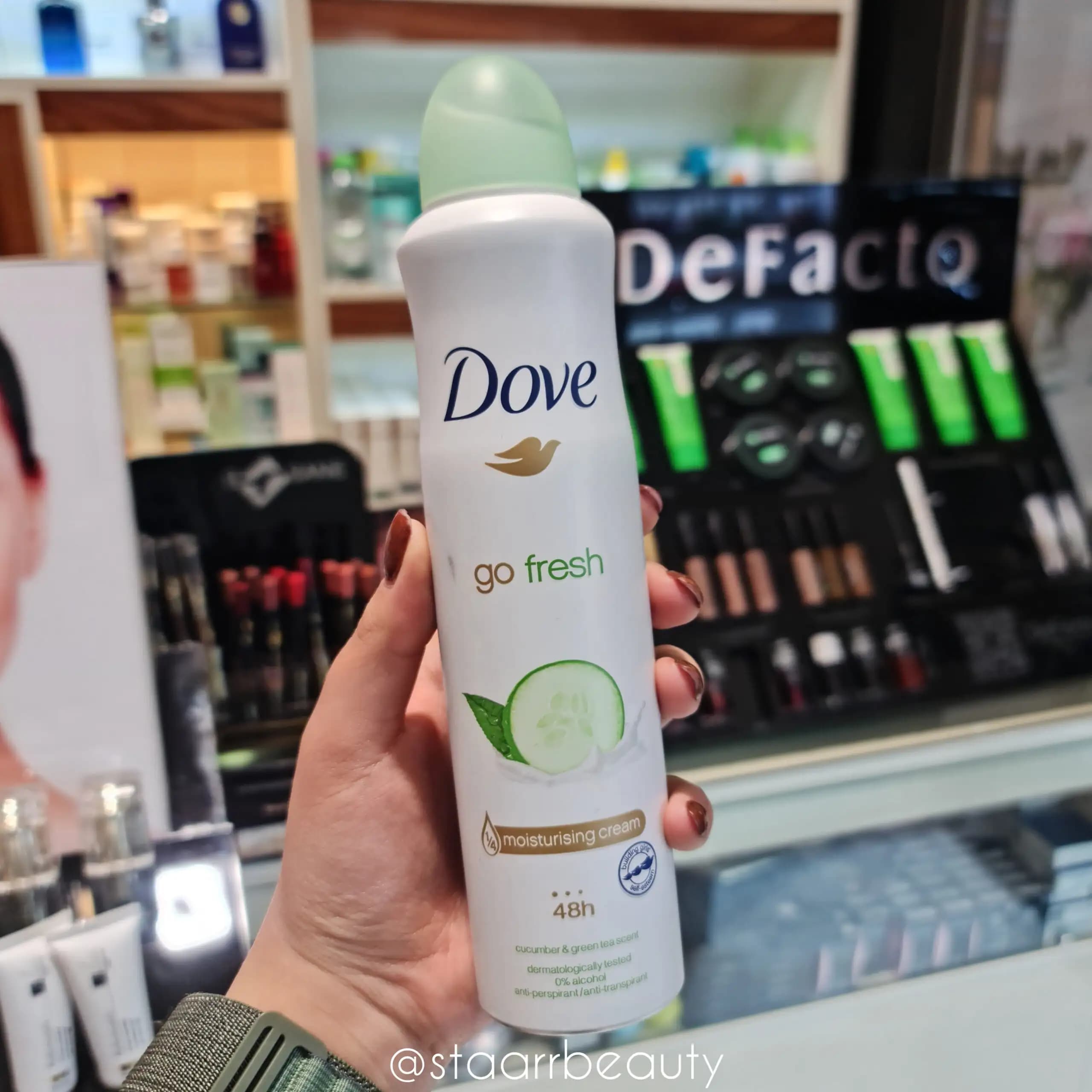 اسپری ضد تعریق زنانه داو رایحه خیار go fresh