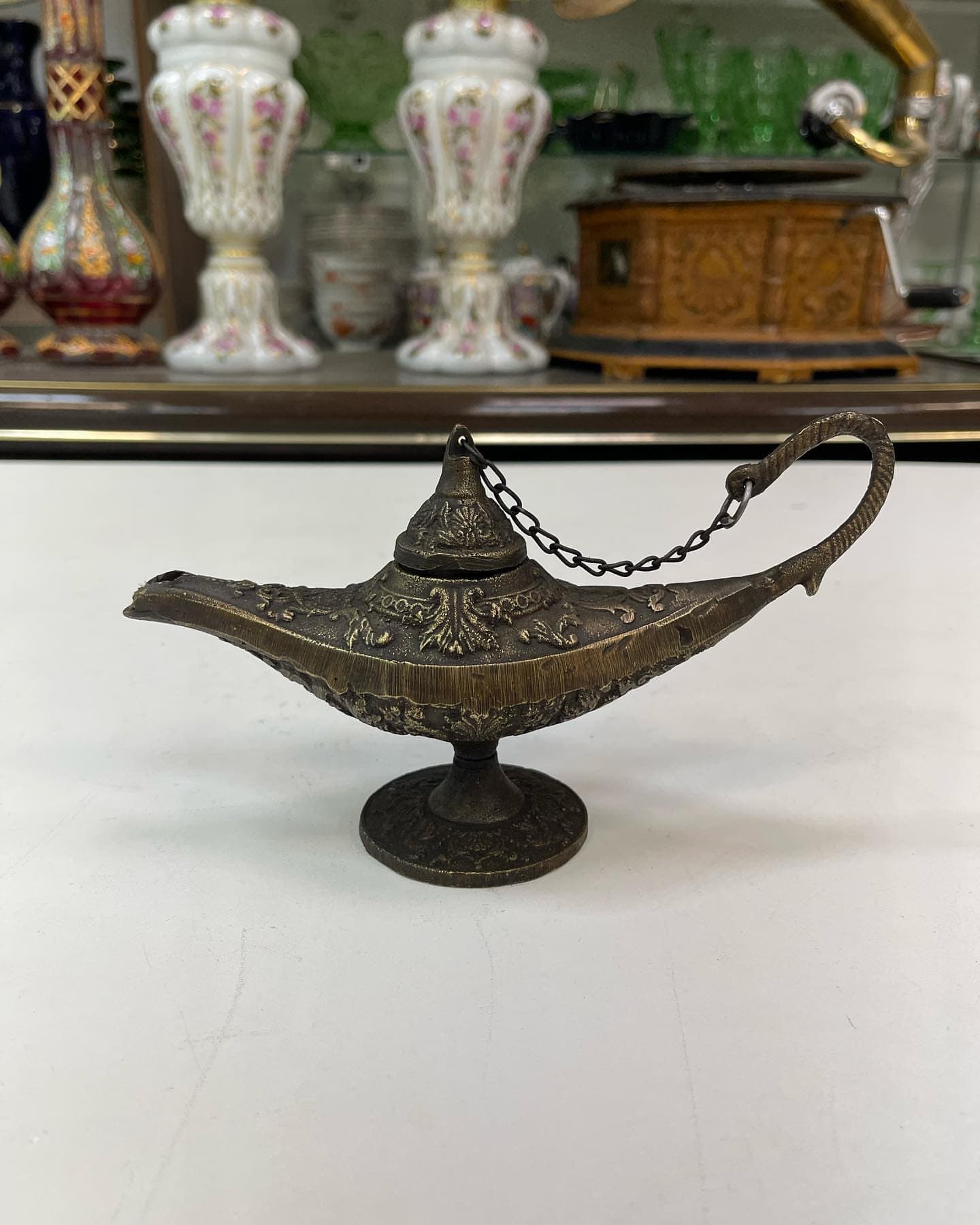 پیه سوز برنجی طرح چراغ جادو و طرح قدیم