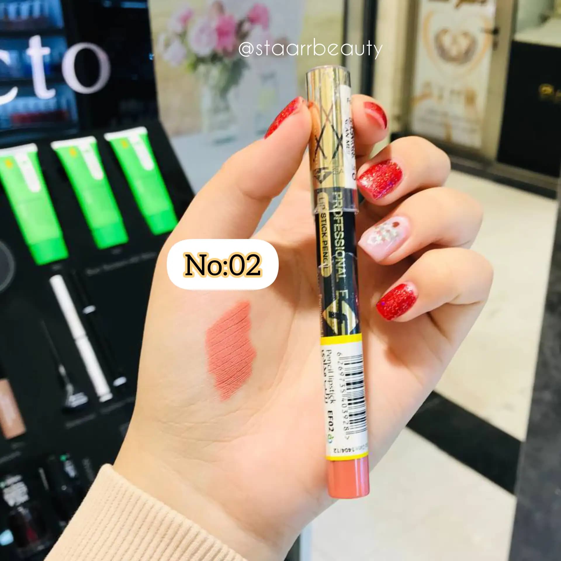 رژلب مدادی ایفسن EFSANE شماره 02
