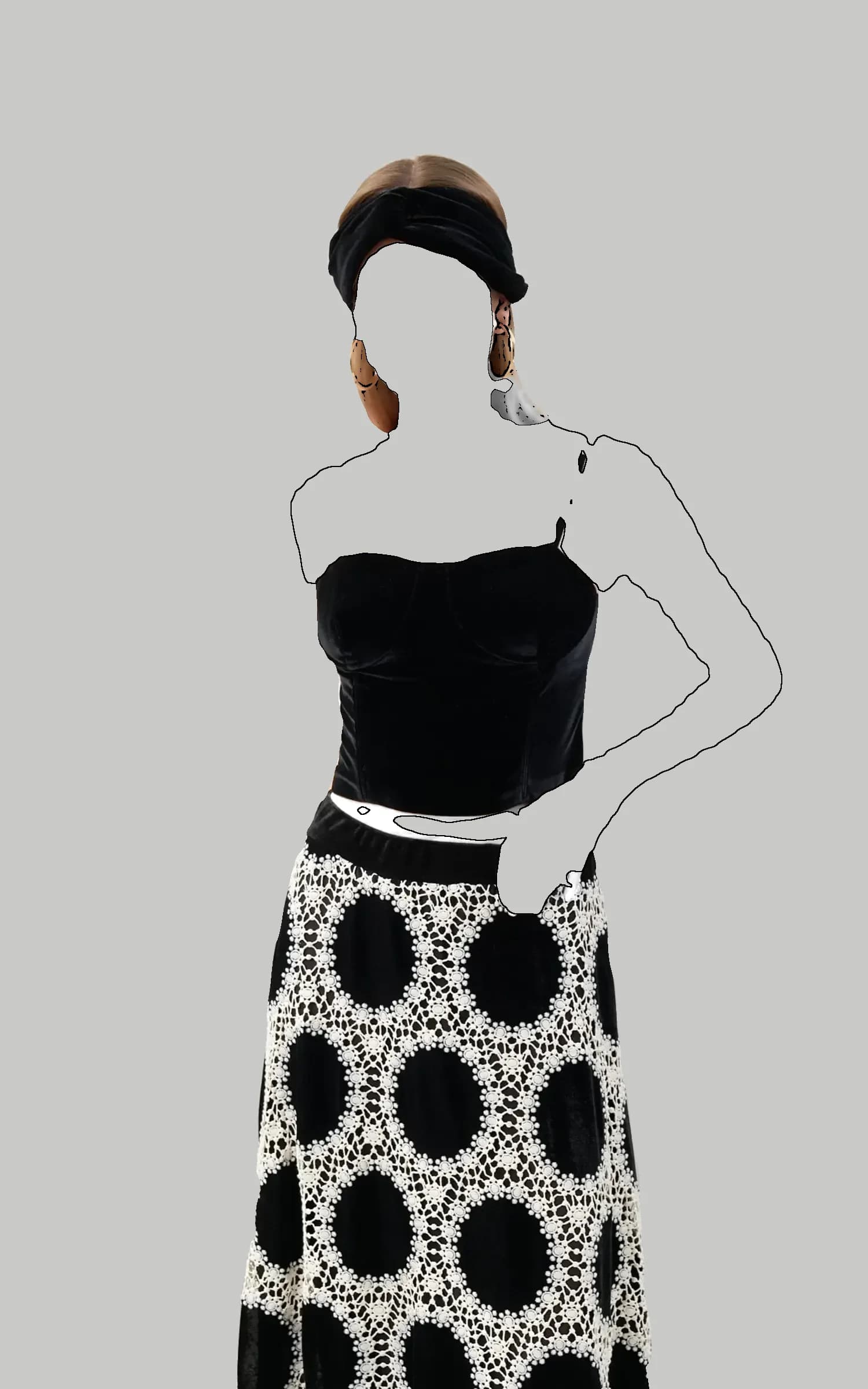 نیم تنه زنانه ROMAN کد K2514006