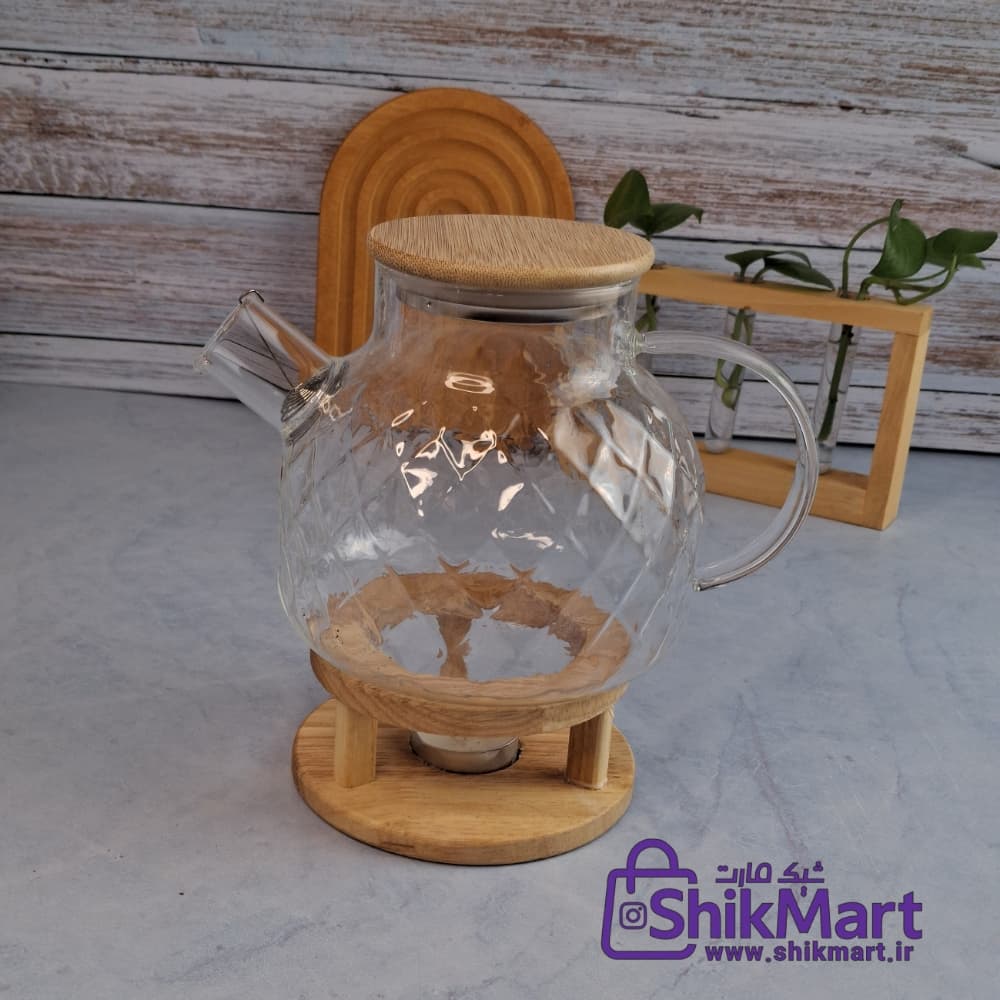 قوری پیرکس وارداتی شیاردار