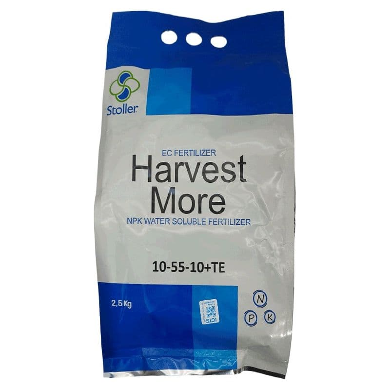 کود Harvest More NPK 10-55-10+TE استولر آمریکا 2.5 کیلویی