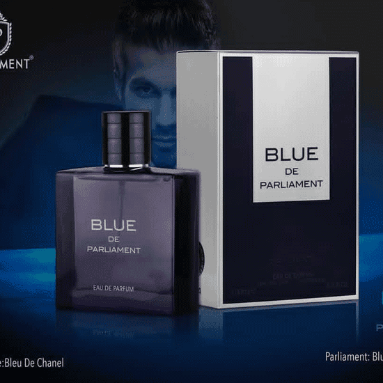ادکلن مردانه بلو چنل پارلمنت ساخت امارات 100 میل PARLIAMENT BLUE DE EAU DE PARFUM
