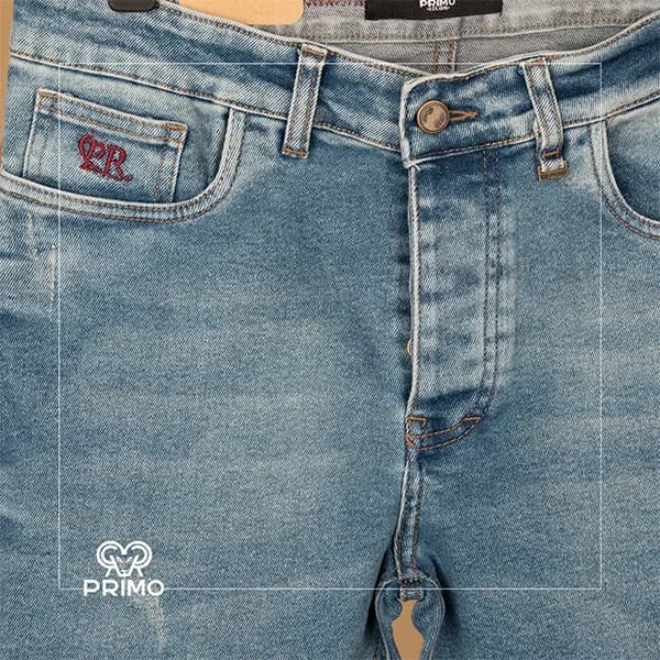 شلوار جین اسلیم فیت زاپ دار سایز بزرگ 4164/124 — تصویر ۳