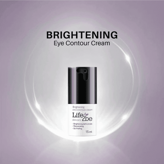 کرم ضد چروک و روشن کننده دور چشم لایف توبی 15 میل LIFE2BE BRIGHTENING EYE CONTOUR CREAM