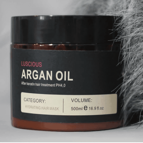 ماسک مو آرگان فاقد سولفات ریو فرمولا برزیل 500 میل RIO FORMULA ARGAN OIL HYDRATING HAIR MASK
