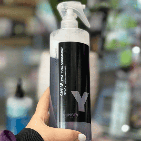اسپری دوفاز نرم کننده مو خاویار یانسی اسپانیا 500 میل YUNSEY CAVIAR TWO PHASE CONDITIONER — تصویر ۲
