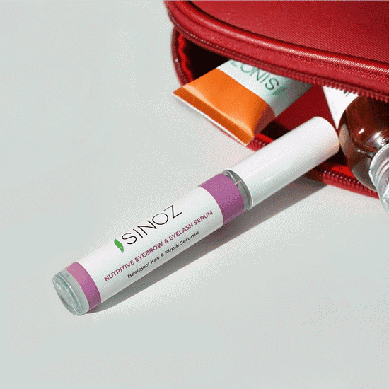 سرم تقویت مژه و ابرو سینوز ترکیه 10 میل SINOZ NUTRITIVE EYEBROW & EYELASH SERUM — تصویر ۳