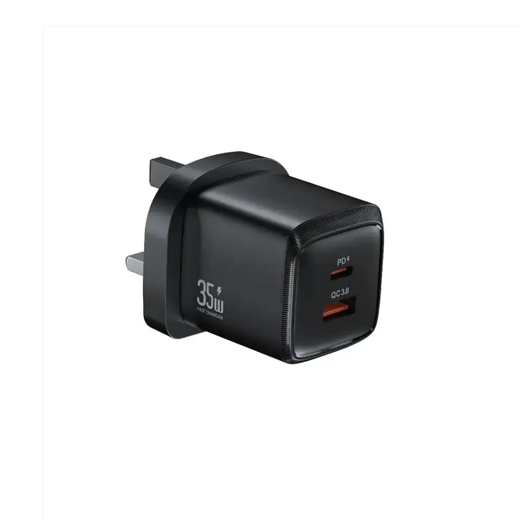 شارژر گرین لاین 35 وات دو پورت UK مدل GNGCPDQC35 — تصویر ۲