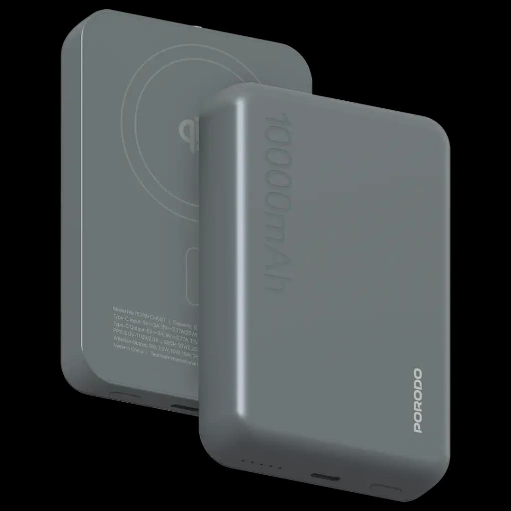 پاوربانک 10000mAh مگ سیف پرودو مدل Vingt Cinq PDPBFCH097GY