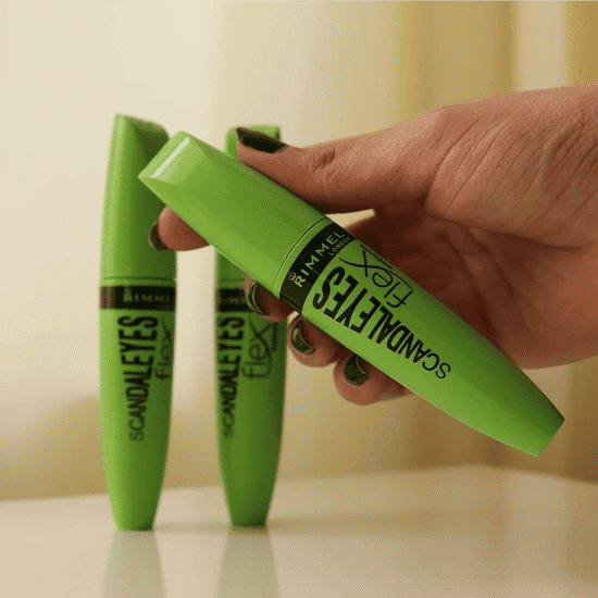ریمل حجم دهنده اسکندال آیز فلکس سبز ریمل لاندن RIMMEL LONDON SCANDAL EYES FLEX MASCARA
