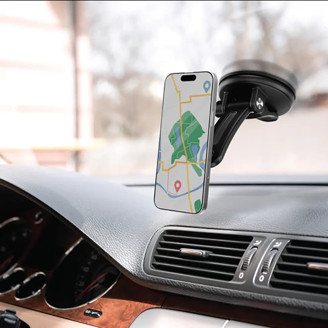 شارژر وایرلس و هولدر خودرو پاورولوژی مدل Airwave PWMWCC5GY — تصویر ۷