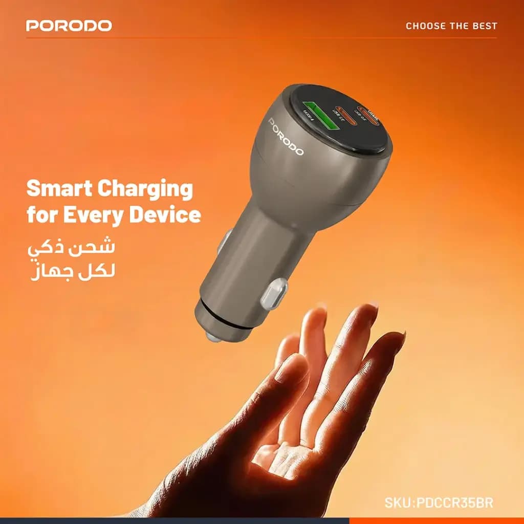 شارژر فندکی 130W پرودو مدل Valtro PDCCR35BR — تصویر ۱۰