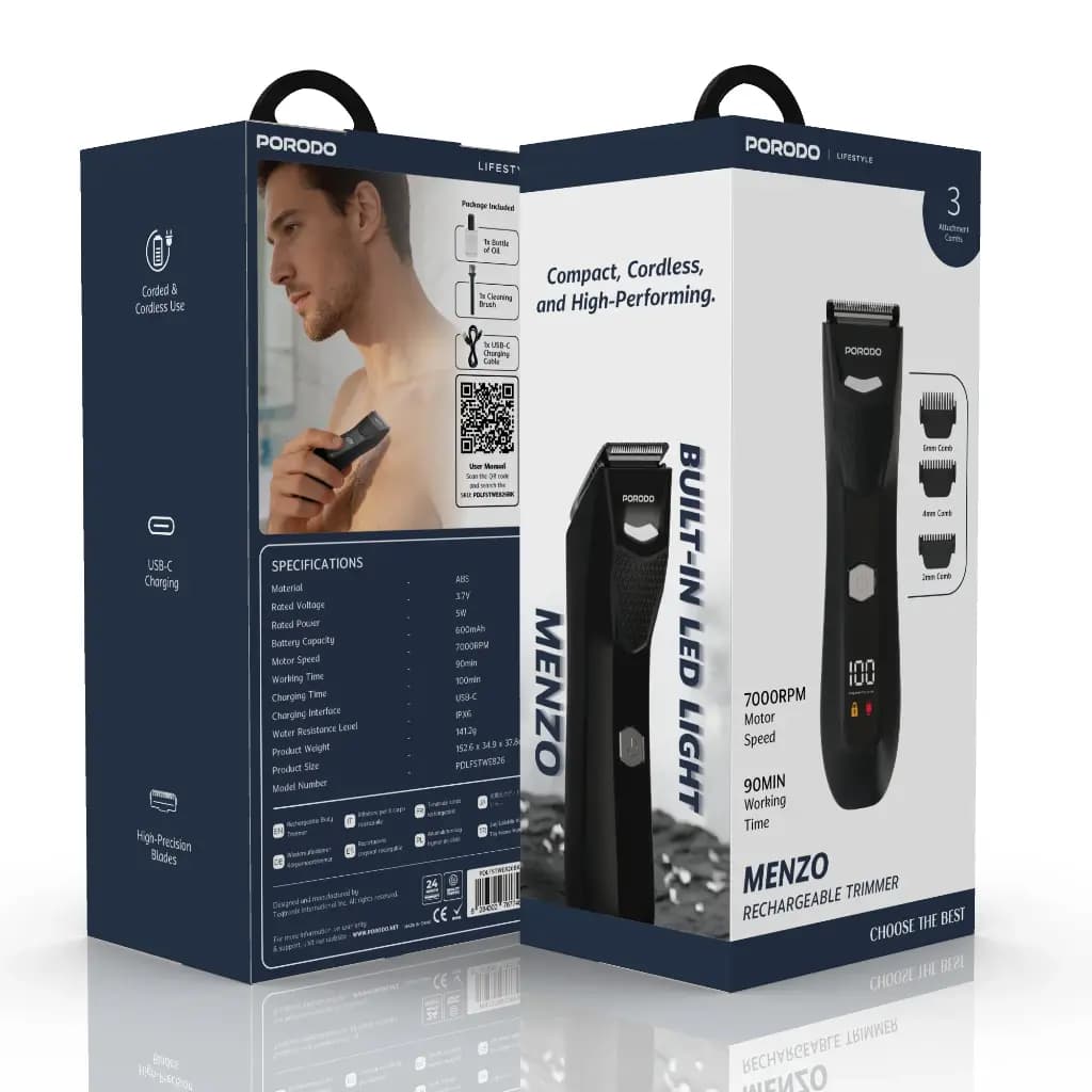 ماشین اصلاح شارژی پرودو مدل Menzo PDLFSTWE826 — تصویر ۴