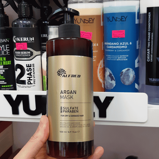 ماسک مو داخل حمام فاقد سولفات آرگان آلفرد 500 میل ALFRED ARGAN MASK — تصویر ۲