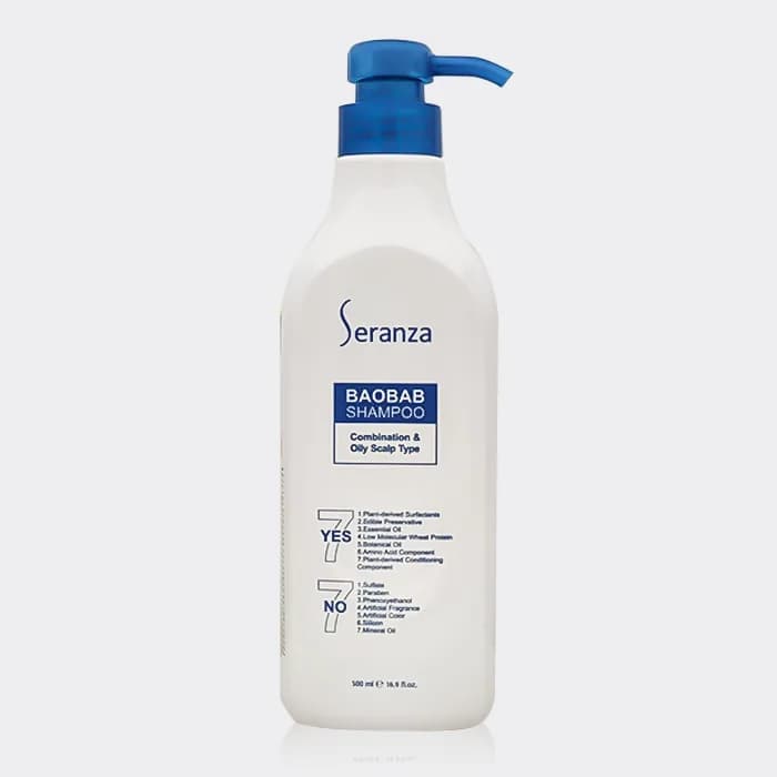 شامپو موهای چرب بائوباب سرانزا Seranza Baobab Shampoo 500ml