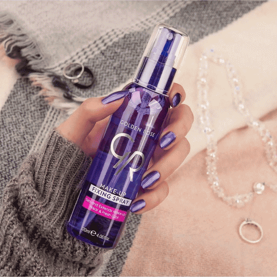 اسپری فیکساتور آرایش گلدن رز ترکیه 120 میل GOLDENROSE MAKE-UP FIXING SPRAY