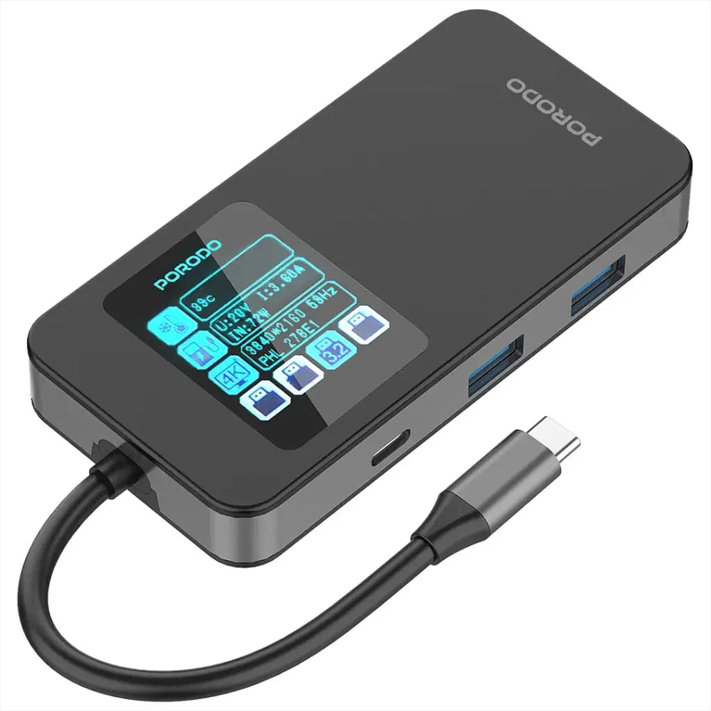 هاب USB-C شش کاره پرودو مدل PDTC630GY — تصویر ۱۰