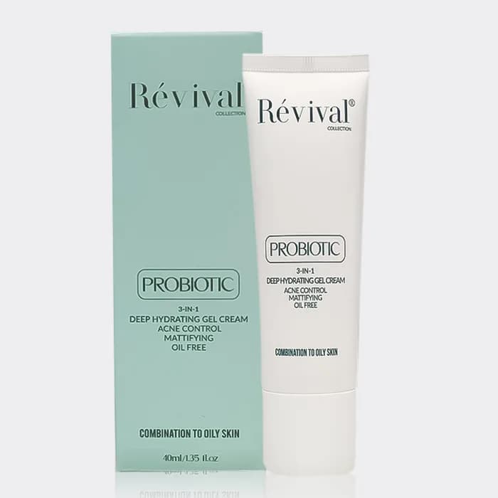 کرم ژل آبرسان پوست چرب پروبیوتیک رویوال Revival 3 In 1 Deep Hydrating Gel CREAM 40ml — تصویر ۵