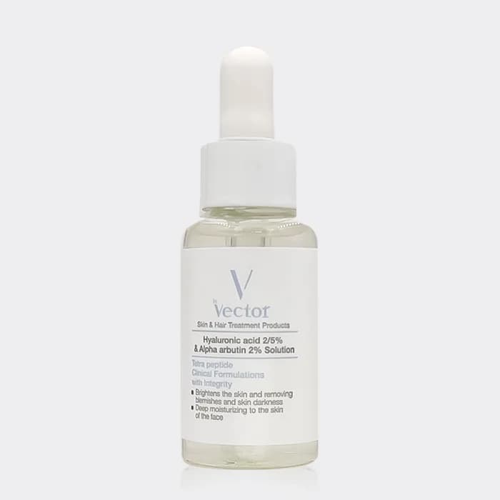 سرم هیالورونیک اسید و آلفا آربوتین وکتور Vector Hyaluronic Acid 2.5% & Alpha Arbutin 2% Solution 30 ml