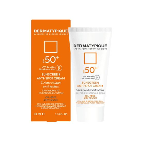ضد آفتاب ضد لک بی رنگ SPF 50 درماتیپیک DERMATYPIQUE SUNSCREEN ANTI-SPOT CREAM
